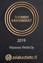 Suomen vahvimmat 2019 Virjosvuo Yhtiöt Oy
